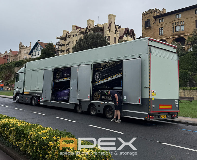 Multicar Transportation that is securely enclosed